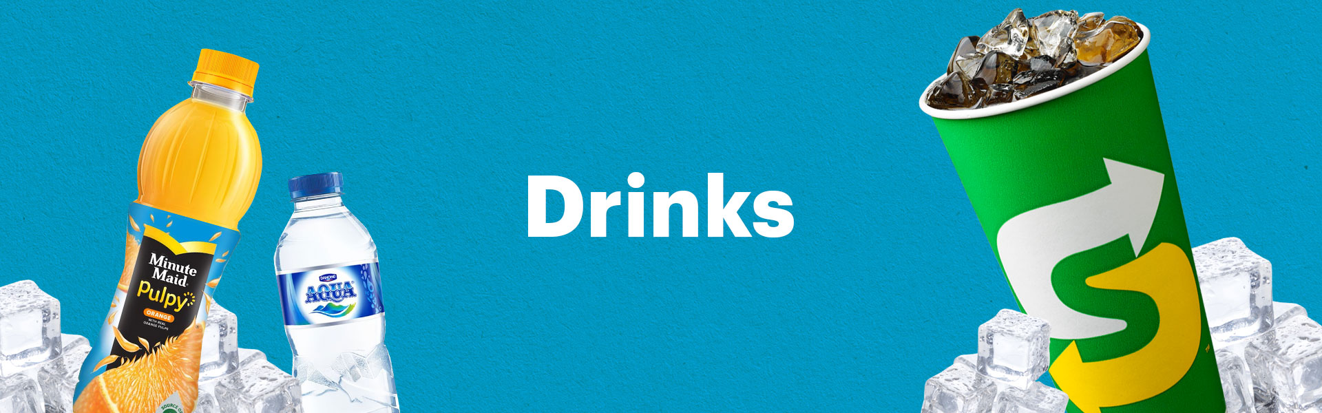 Drinks on sale at subway